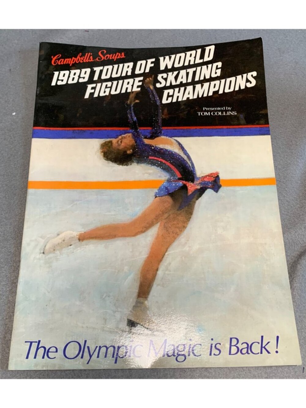 1989 Tour of World Figure Skating Champions Program Book Campbells Soup Olympics